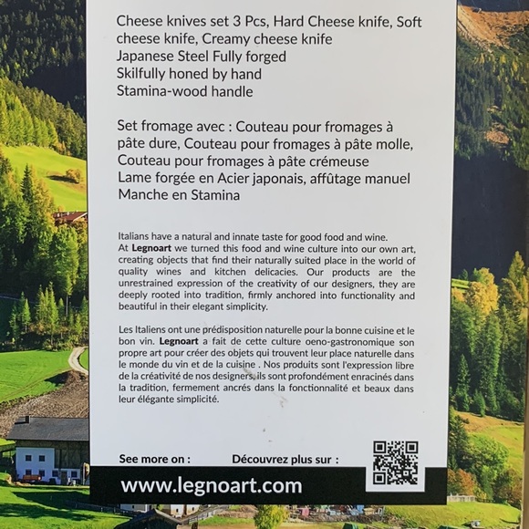 legnoart cheese enthusiast knives set - Picture 4 of 4